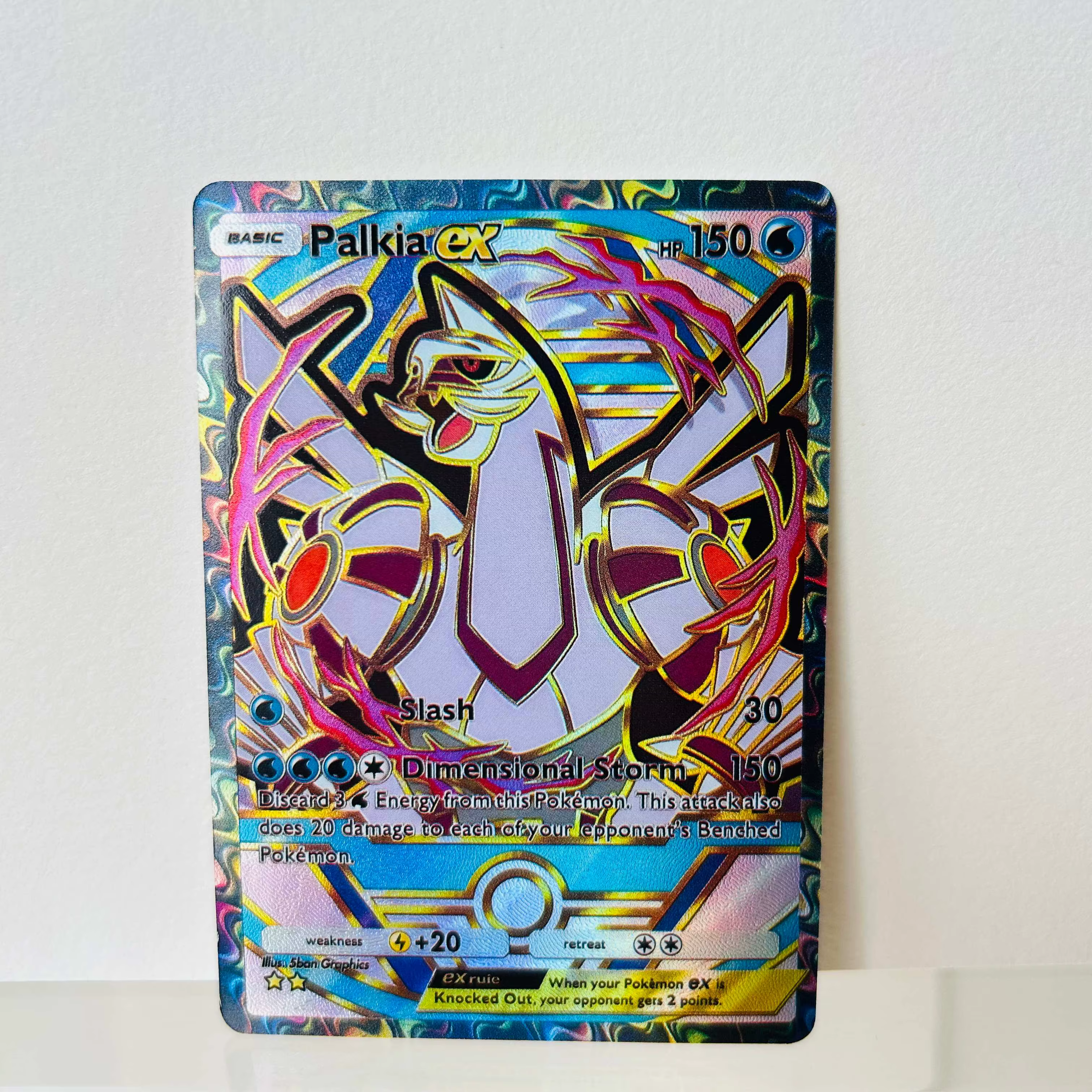 Cartes de collection Mewtwo Ex version anglaise, qualité de collection, texture foil DIY, excellent état, collection d'anime premium