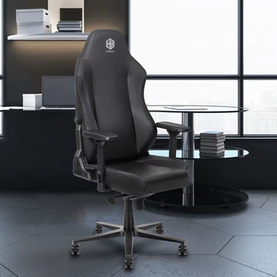 Chaise de bureau ergonomique inclinable pour PC avec dossier haut