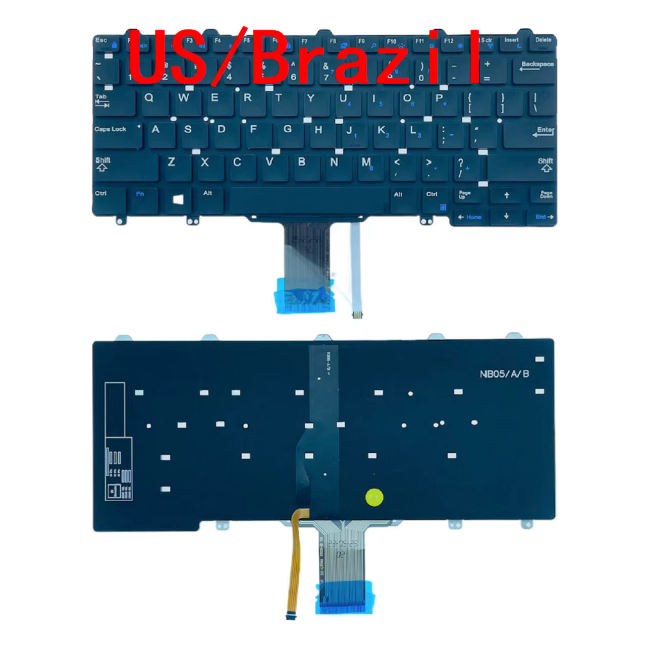 Nouveau clavier rétro-éclairé pour ordinateur portable américain et brésilien
