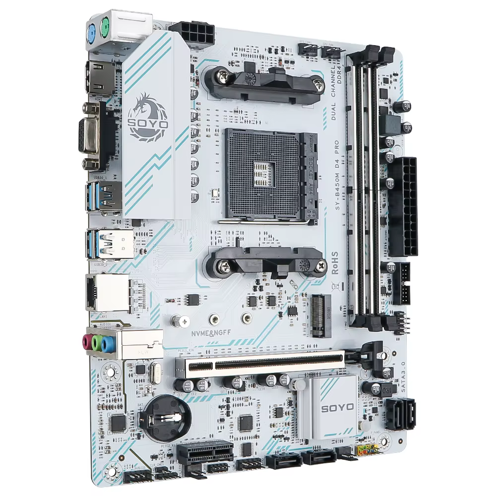Carte mère AMD Classic B450M mémoire DDR4 double canal