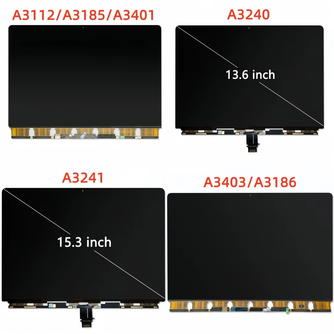 Écran LCD A3112/A3185/A3401 A3403/A3186 A3240 A3241 pour MacBook Air Pro Max M4 13" 14" 16" Panneau LCD 2024 2025