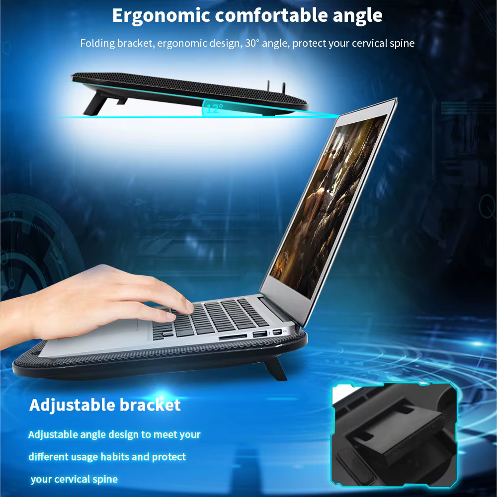 Refroidisseur pour ordinateur portable avec ventilateur