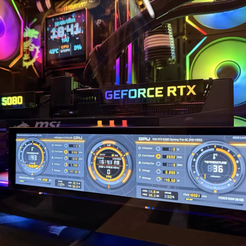 ARGB 5090 5080 panneau d'éclairage GPU