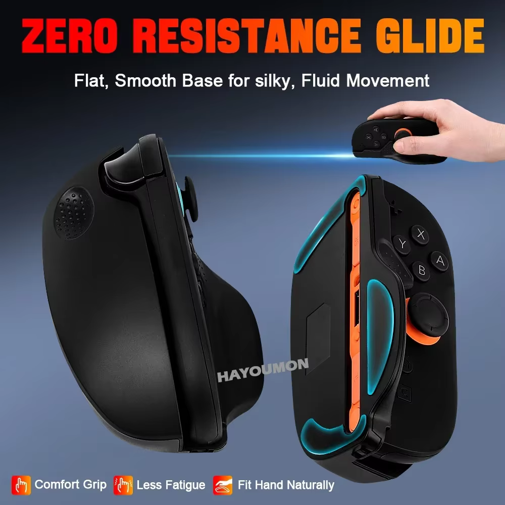 Souris de jeu gauche et droite pour Switch 2 avec sangle de poignet antidérapante
