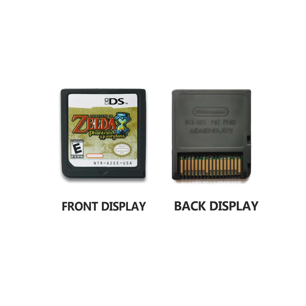 Cartouche de jeu Zelda DS, cartouche de jeu vidéo de la série Zelda Phantom Hourglass pour console de jeu vidéo NDS NDSI NDSL version américaine