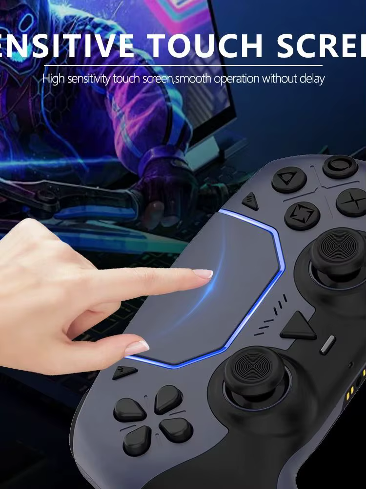 Contrôleur de jeu sans fil pour PS5/PC/Steam Deck effet Hall Marco double Vibration 6 axes télécommande de mouvement manette avec haut-parleur