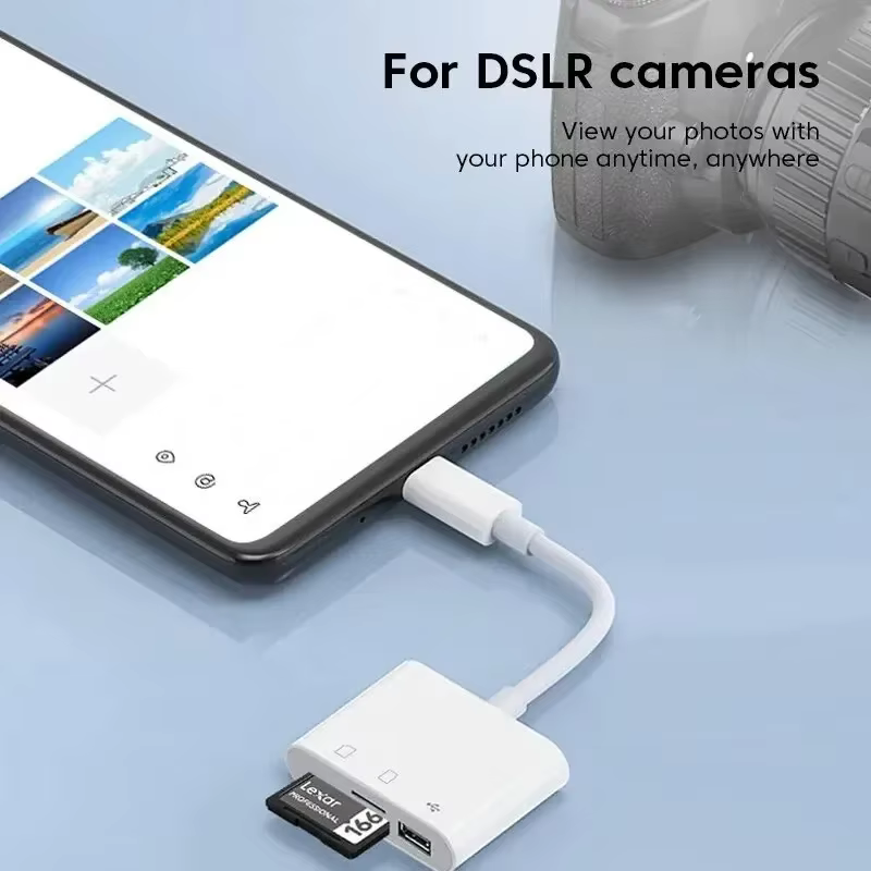 Lecteur de carte mémoire multi-ports 3 en 1