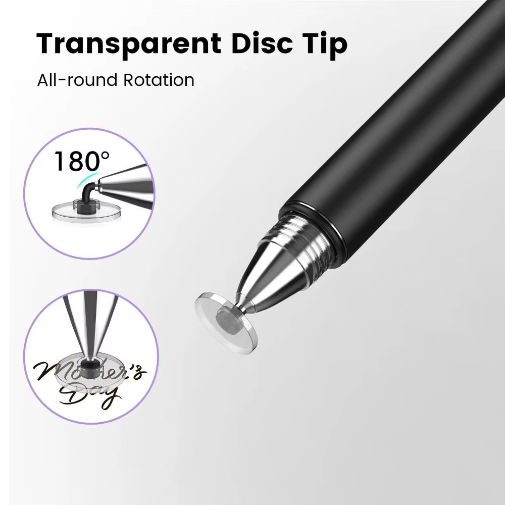 Stylet professionnel 3 en 1, stylo pour écran tactile en métal haute sensibilité, sans Bluetooth, crayon tactile capacitif universel