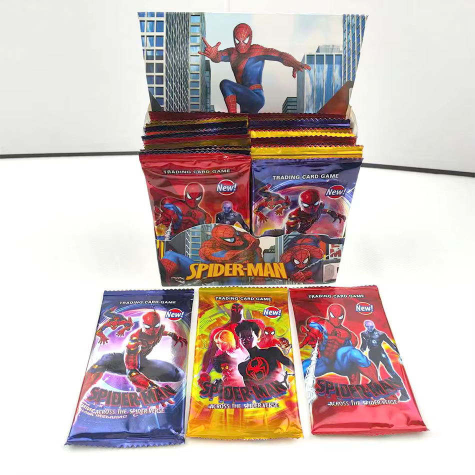 Nouvelle collection de cartes de super-héros populaires, jeu de cartes, dessin animé, cadeau d'anniversaire pour enfants, cadeaux de vacances