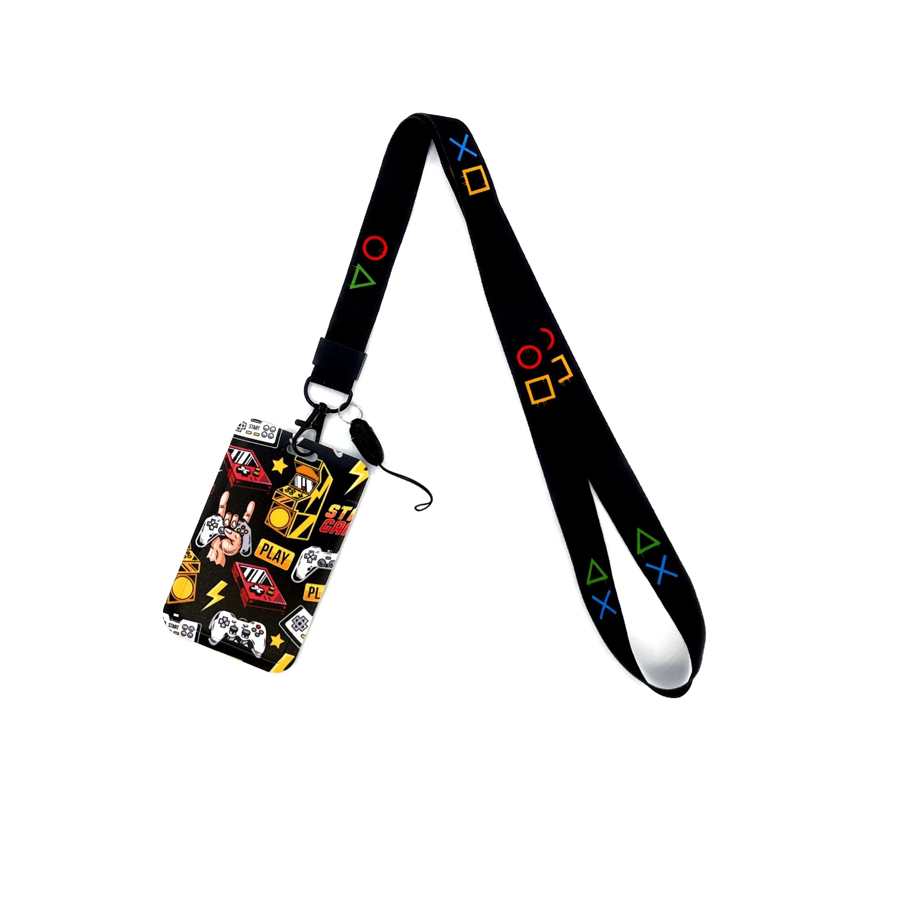 Porte-cartes de jeu avec sangle de cou, lanière pour clé, couverture de carte d'identité, sangles de téléphone, porte-badge cool, ULà suspendre, accessoires lariat, cadeaux