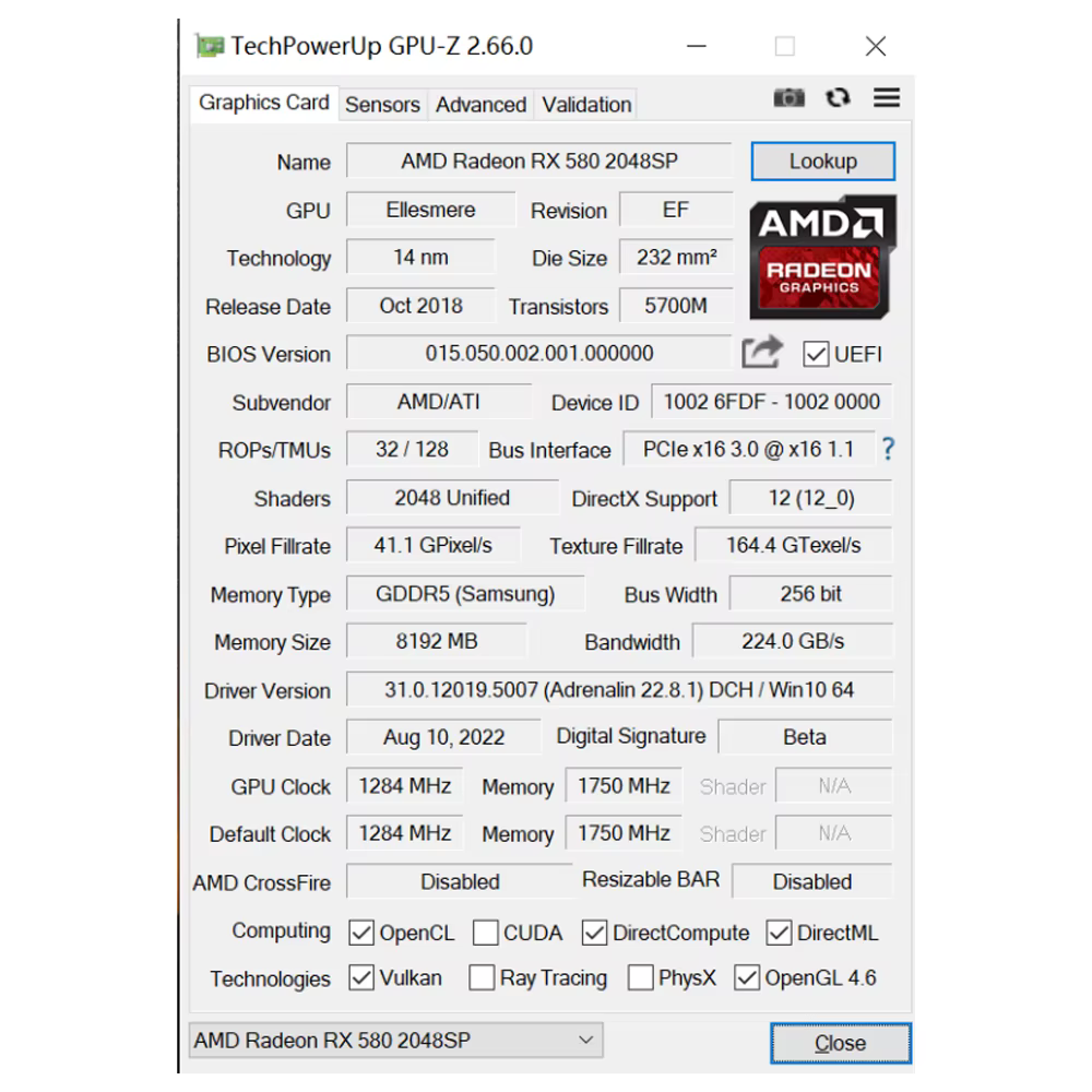 Cartes graphiques SOYO RX580 8G