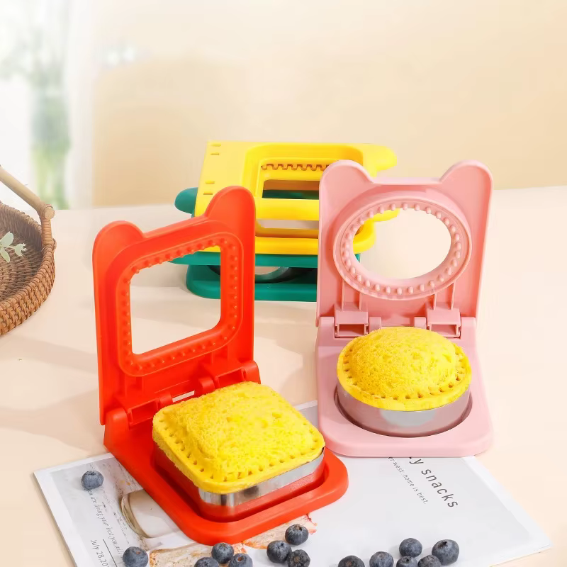 Coupe-sandwich et scelleuse, outil de coupe de Sandwich à rabat pour enfants, déjeuner, lame en acier inoxydable, moule circulaire pour pain grillé
