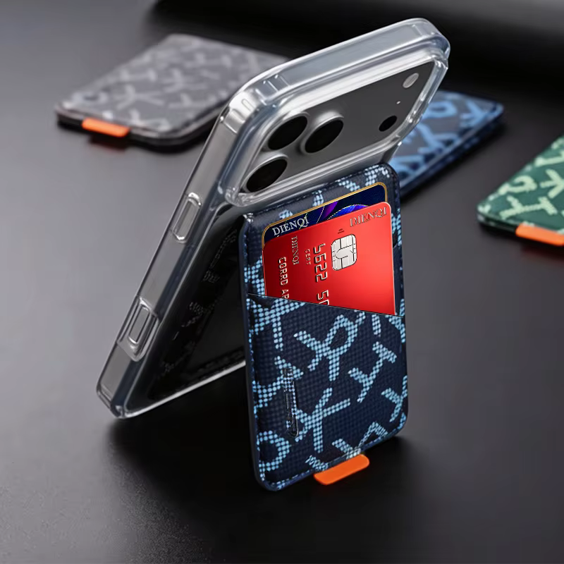 Porte-cartes de crédit Magsafe pour hommes, portefeuille minimaliste, étui de luxe pour cartes bancaires, mini portefeuille fin pour IPhone Pro Max Plus Cartera