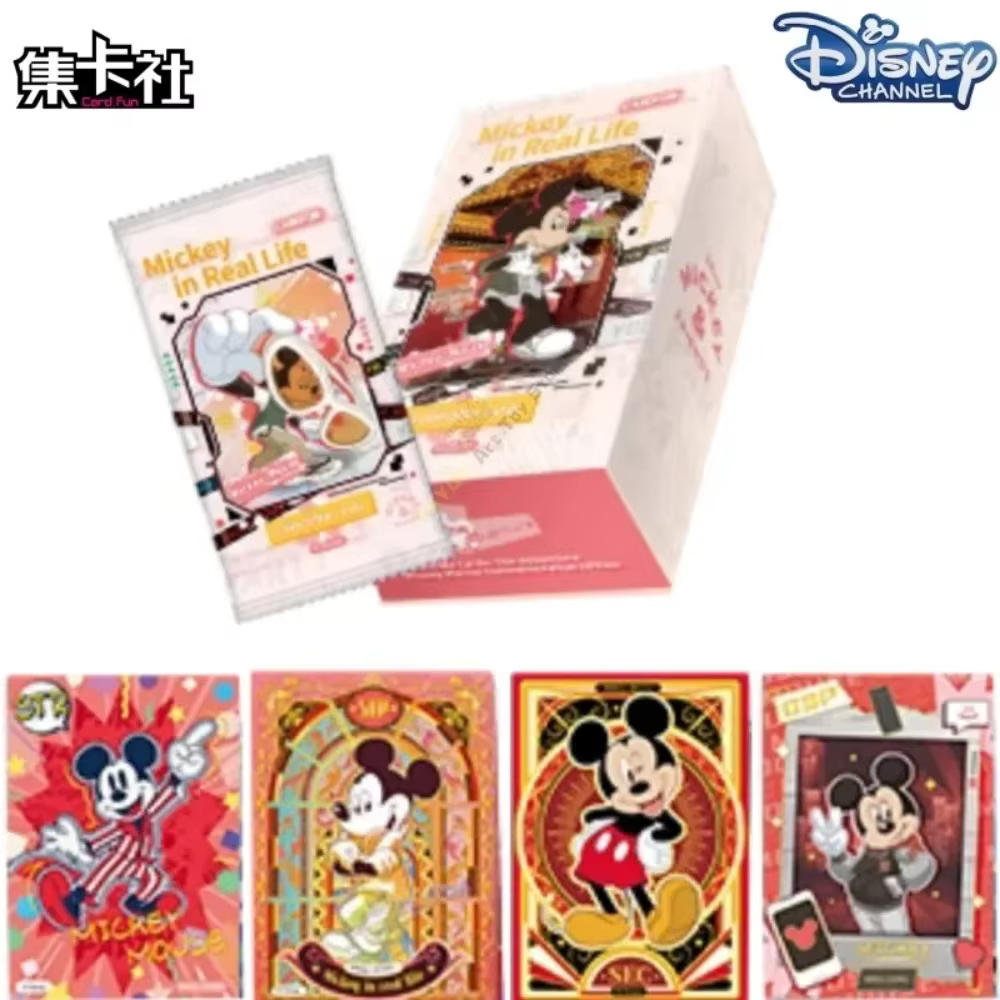Carte officielle Disney Card.Fun, série de cartes à thème de dessins animés, collection de cartes de jeu, Mickey, Mickey Mouse, jouet périphérique, cadeau