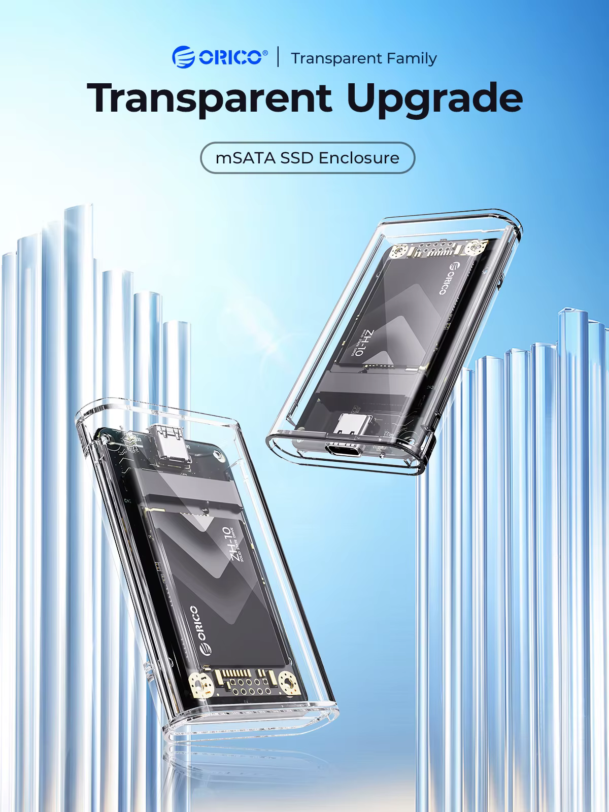 Adaptateur externe transparent