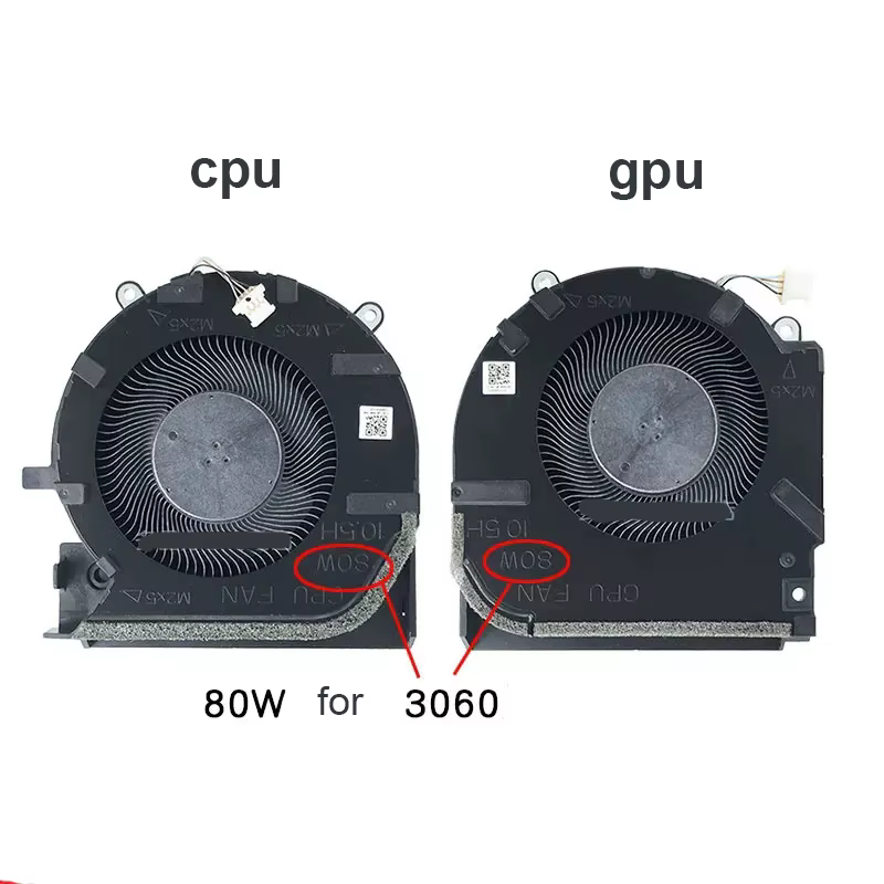 Nouveau véritable ventilateur de refroidissement CPU GPU pour ordinateur portable pour HP Victus 7/8 16-D 16-E TPN-Q263 Q264 M75721 M75723 M7572 80W 60W