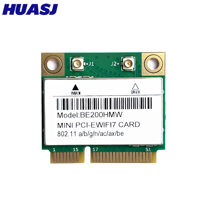 7 Mini carte WiFi PCI-E BE200 BE200HMW 8774Mbps 2.4G/5G/6Ghz pour Bluetooth 5.4 802.11BE adaptateur réseau sans fil