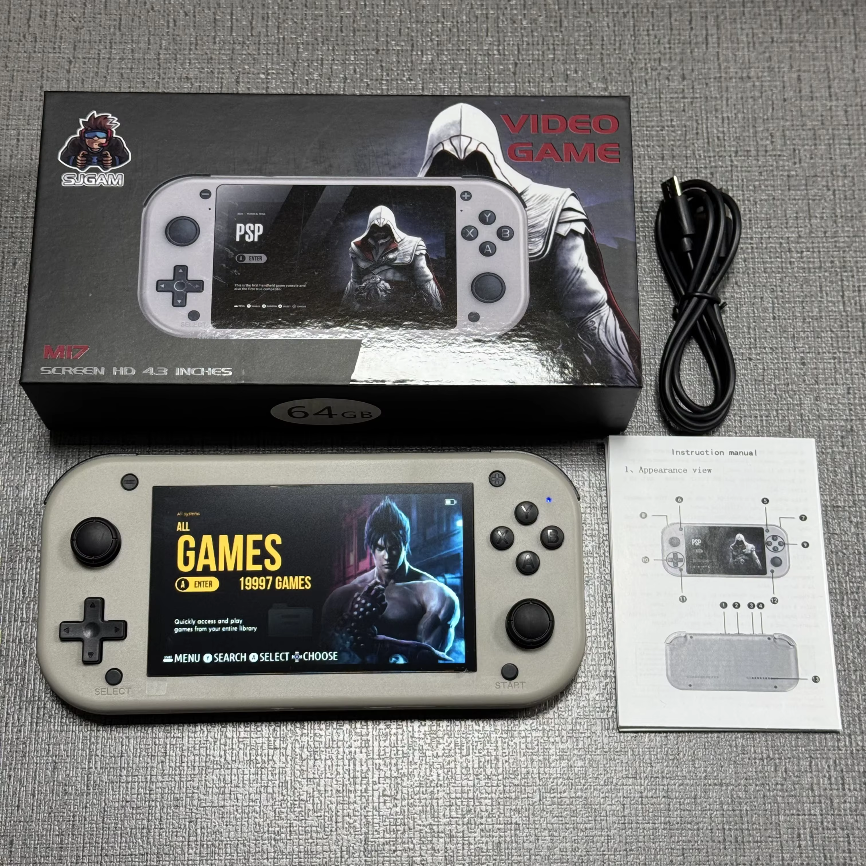 Console de jeu vidéo portable M17