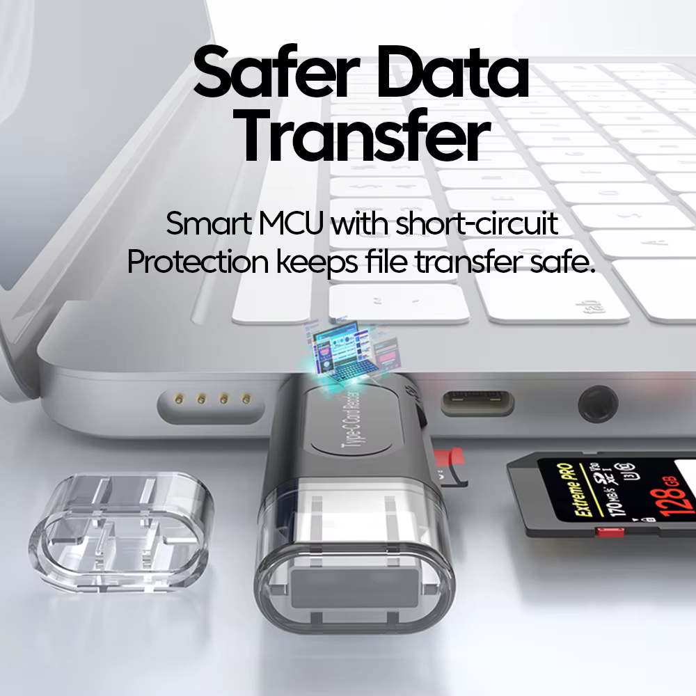 Lecteur de carte USB TYPE-C multifonction 4 en 1