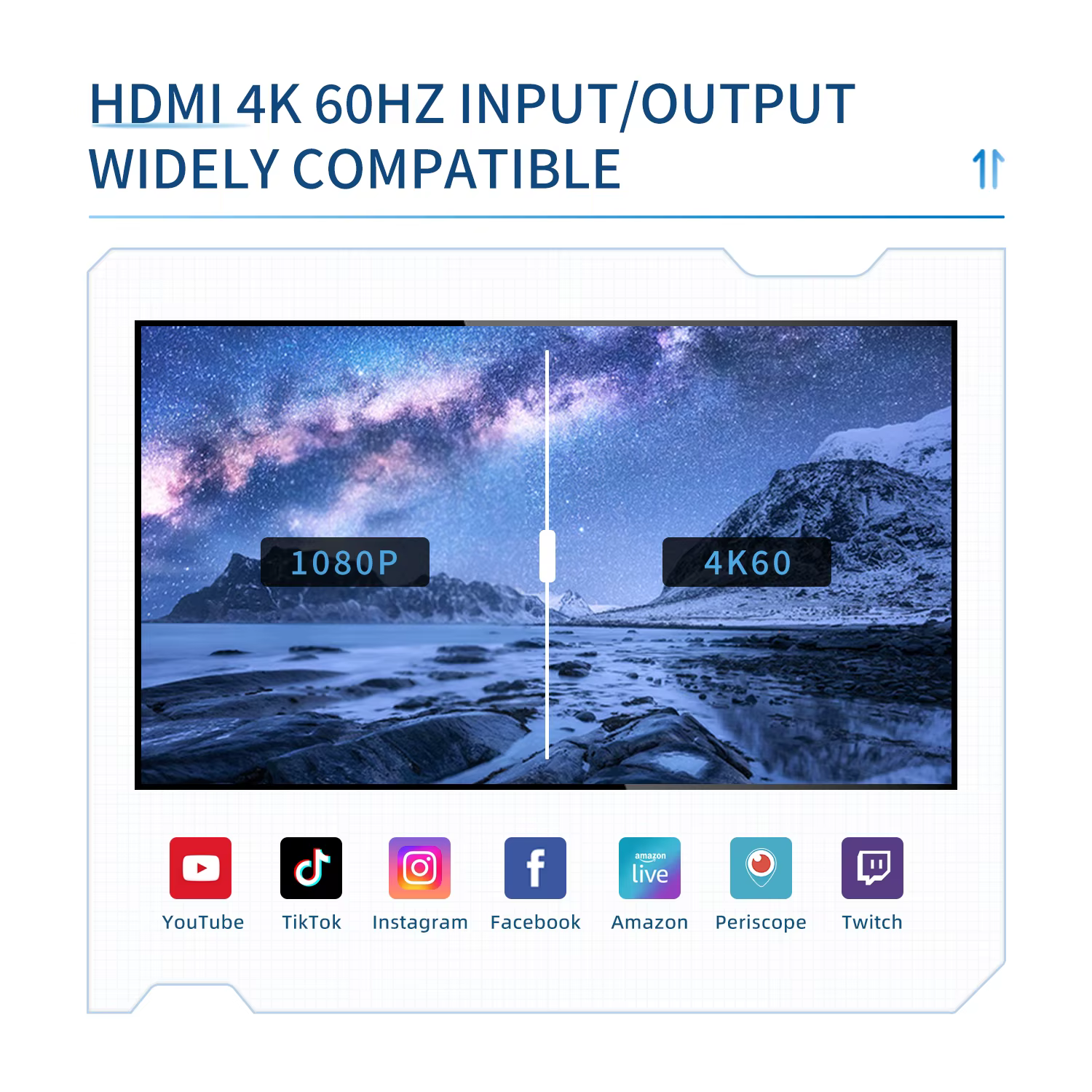 Carte de Capture Vidéo HDMI 4K 60fps pour Diffusion en Direct et Streaming de Jeux PS5 HDR VRR