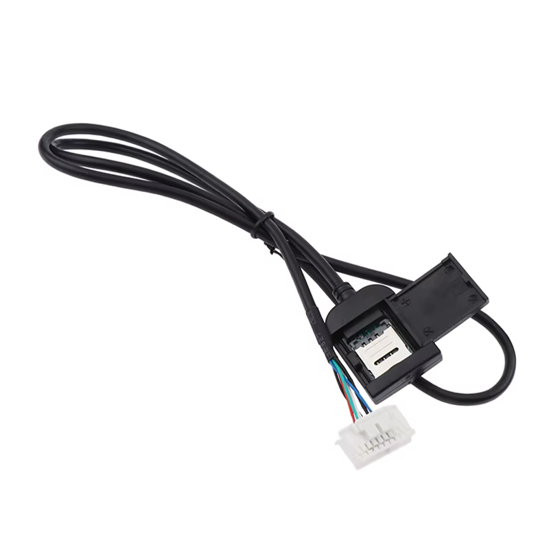 Adaptateur de fente pour carte Sim, pour Radio Android multimédia Gps 4G, connecteur de câble 20 broches, accessoires de voiture, pièce de rechange de fils