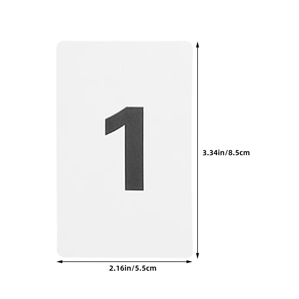11 cartes de numéros de table en plastique, ensemble de cartes de numéros de table pour mariage, fête, événement, décoration de sièges, faciles à nettoyer, coins arrondis
