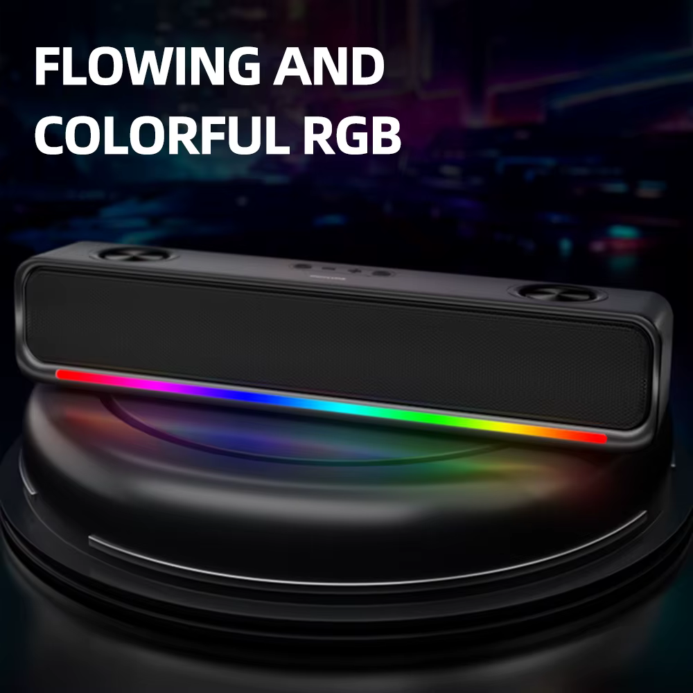 Philips SPA6209 haut-parleur multimédia de bureau sans fil 5.3 Double klaxon RGB barre de son de musique de jeu pour