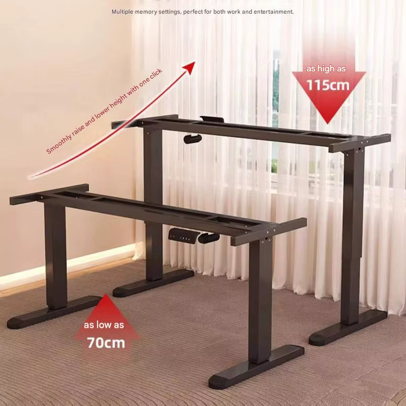 Pieds de bureau de jeu réglables en hauteur avec fonction de rappel de position sédentaire, pieds de table élévatifs électriques intelligents