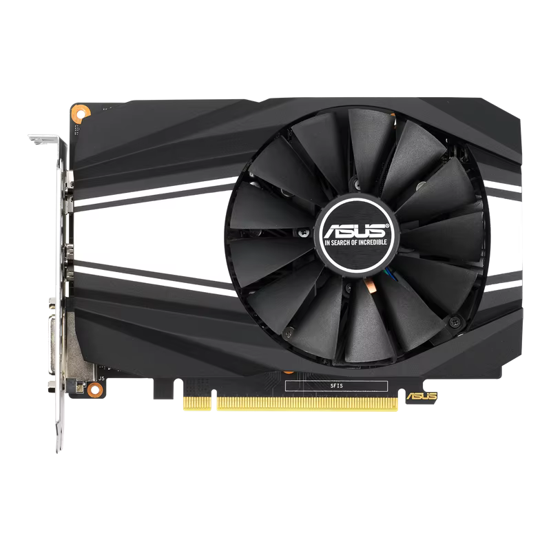 Carte graphique ASUS NVIDIA GTX 1660 PH GTX1660 6G 6GB GDDR5 PCI-E 3.0 HDMI DVI DP 8pin GPU pour bureau ou jeux pour PC