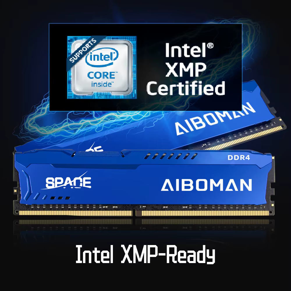 AIBOMAN RAM DDR4 16G 3200MHZ Gaming Ram avec dissipateur thermique