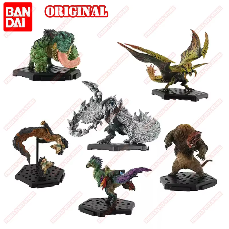 Jouets originaux Monster Hunter Wild Animation Game Peripheral Toys Capcom Boxed Gacha Gashapon Anime Action Model Figures Collection