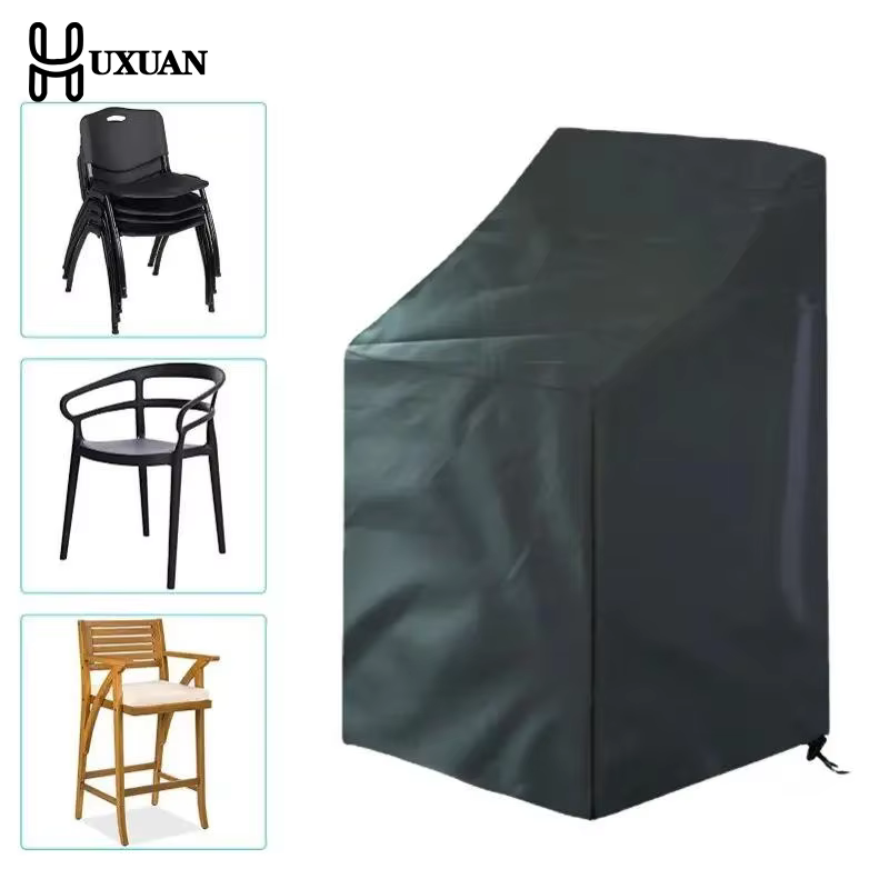 Housse de chaise de jardin durable 65x65x70x120cm, imperméable pour utilisation en extérieur