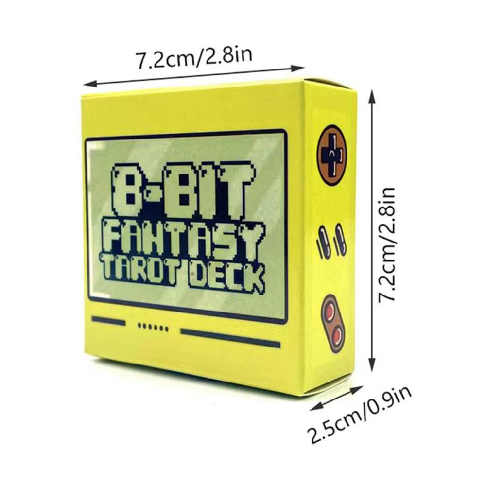 Cartes de tarot 8 bits 7*7 cm, 78 pièces