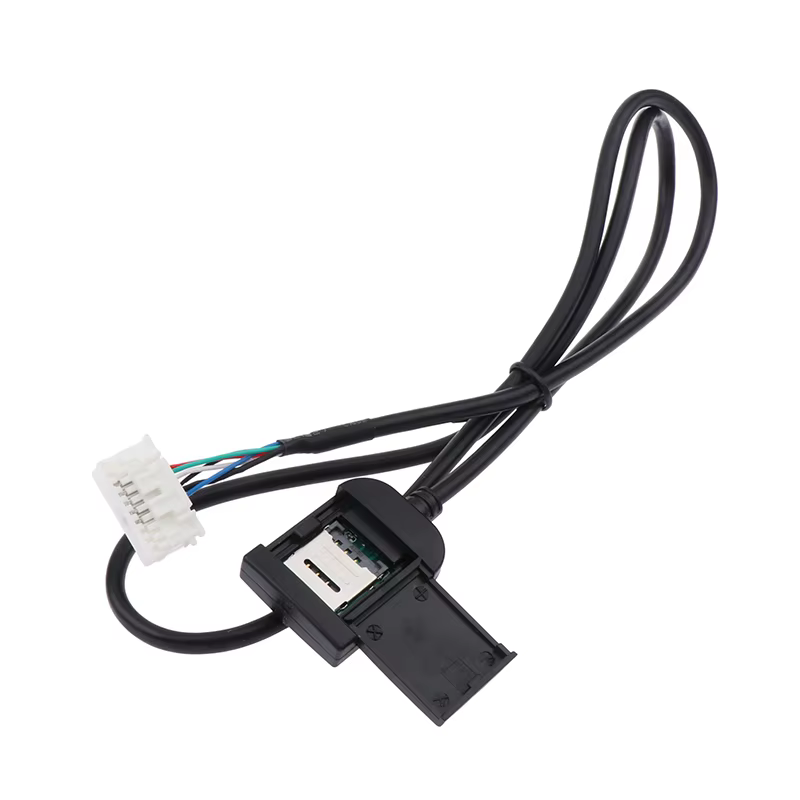 Adaptateur de fente pour carte Sim, pour Radio Android multimédia Gps 4G, connecteur de câble 20 broches, accessoires de voiture, pièce de rechange de fils
