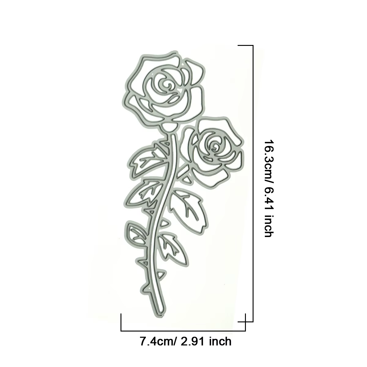 Matrices de découpe de fleurs pour bord de couverture de carte, scrapbooking, motif de rose, papier artisanal, coupe-travail d'art, moule pour enveloppe