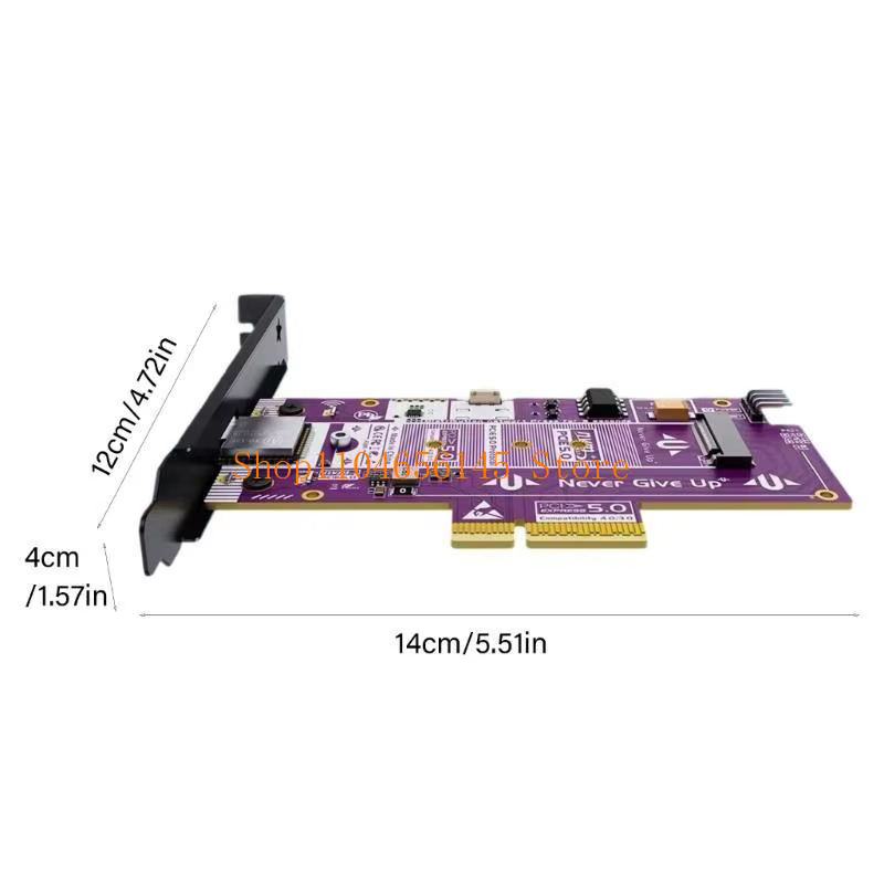 Carte d'extension PCIe5.0 M.2 NVMe à vitesse rapide prenant en charge le contrôle de l'alimentation du PC à distance et une large compatibilité pour plusieurs interfaces