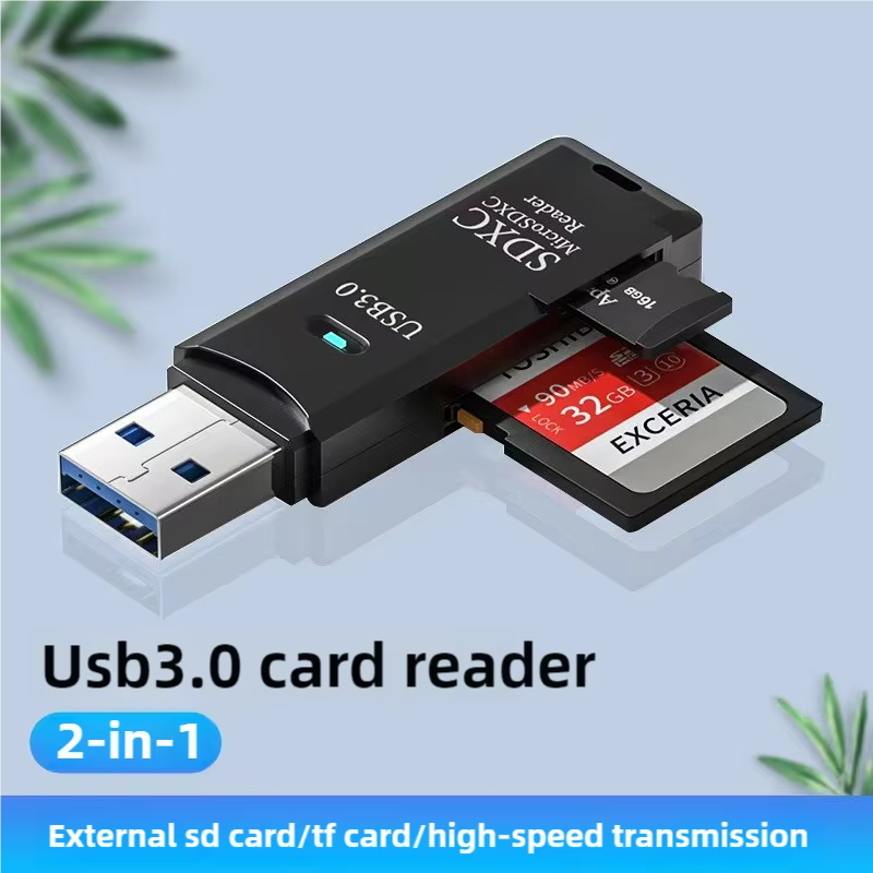 Lecteur de carte USB2.0/3.0 2 en 1