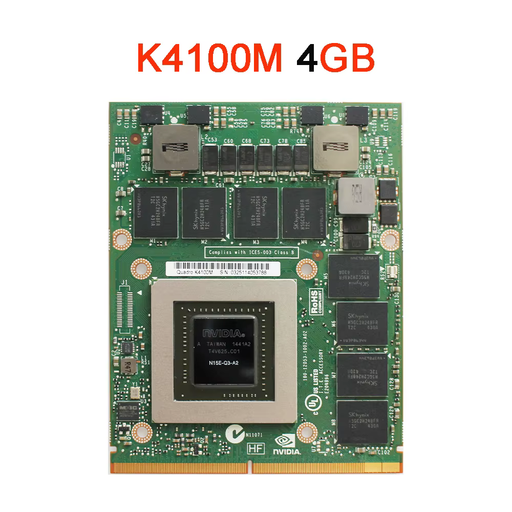 Carte graphique Quadro K3000M K3100M K4000M K4100M K5000M K5100M K3000 K4000 K5000 K3100 K4100 K5100 pour iMac A1312 2009 2010 2011