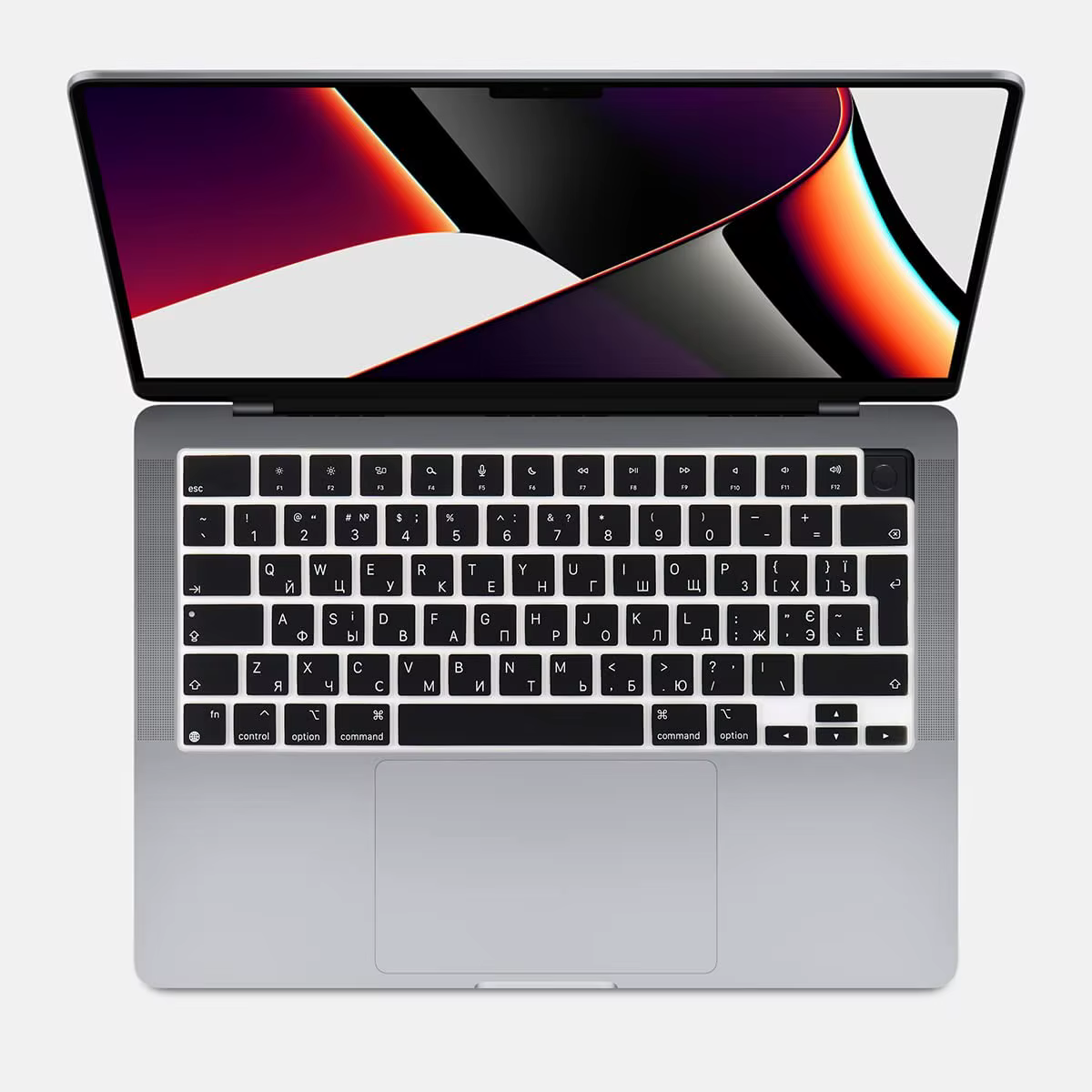 Juste de clavier en silicone russe pour MacPleAir