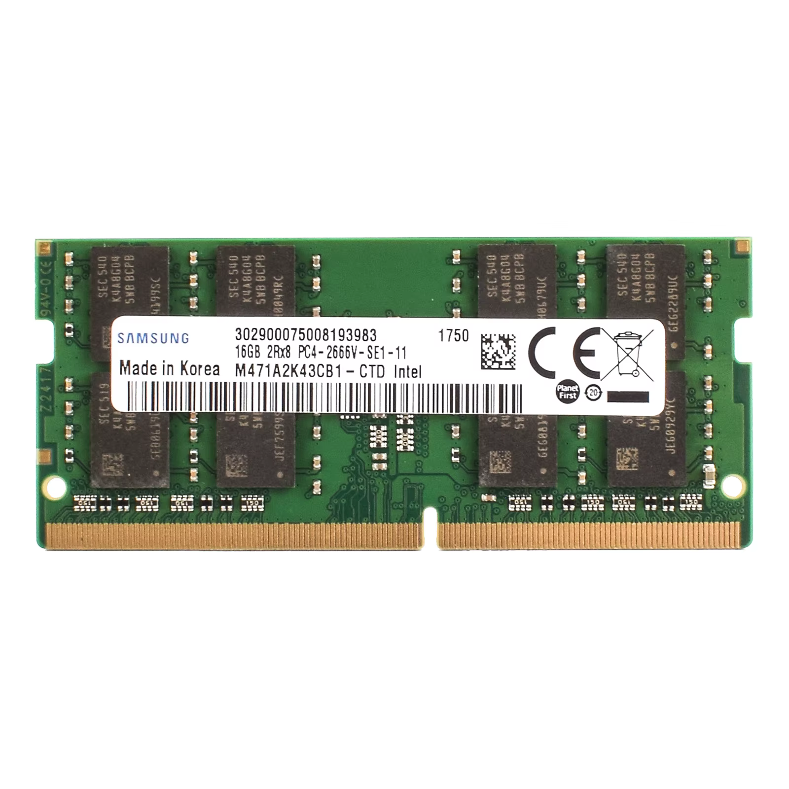 Mémoire SAMSUNG DDR4 SODIMM RAM 4GB 8GB 3200MHz 16GB 2666Mhz 2400MHz Ram pour ordinateur portable Memoria pour processeur Intel PC4 2400T 2666V 3200 LAPTOP