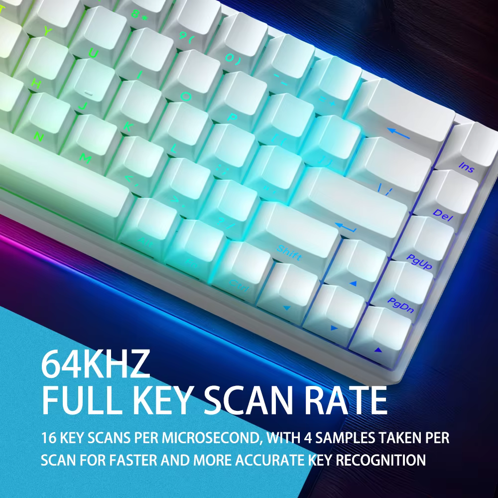 Clavier mécanique sans fil magnétique IROK Carotmas Mars68 Pro Mars 68 Gaming RT 0.01mm 8K 0.125ms Bluetooth 2.4G