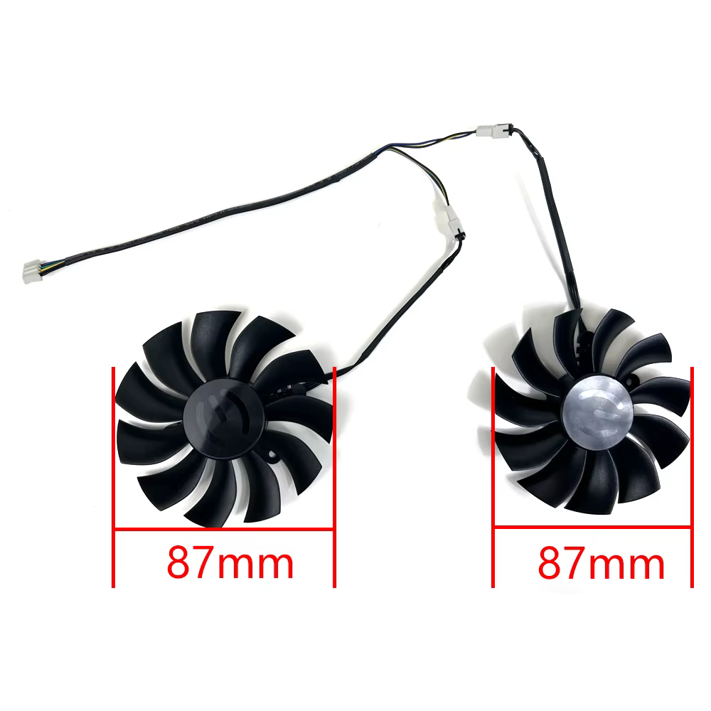 2 pièces bricolage 87MM 4PIN PLA09215B12H GTX1080 TI GTX1070 1060 ventilateur GPU pour EVGA GTX 1080 1070 1060 GTX1060 ventilateur de carte vidéo graphique