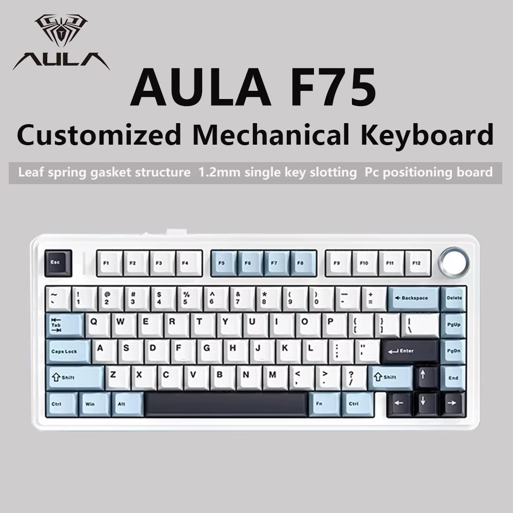 Clavier mécanique de jeu F75 2.4G