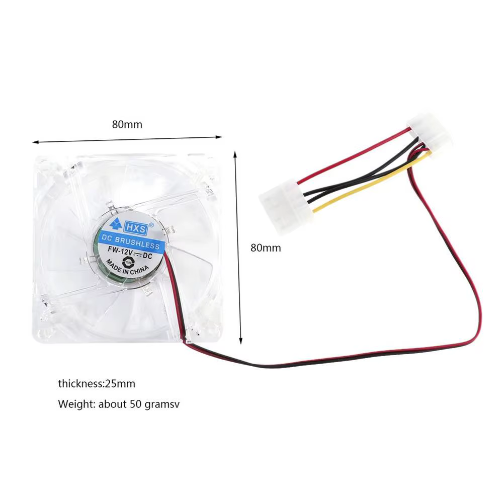 PC ordinateur CPU ventilateur 80mm