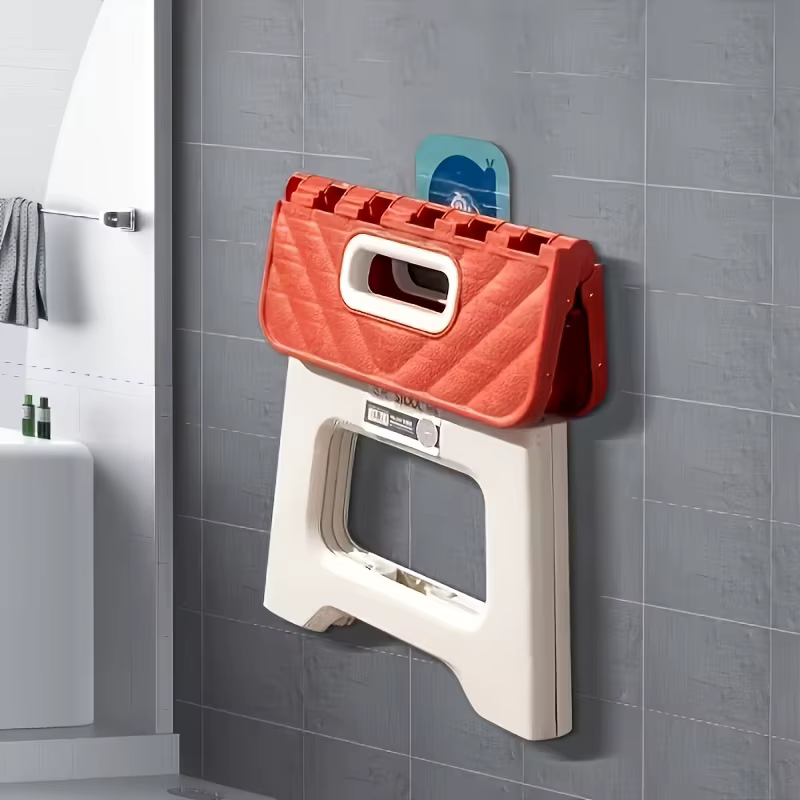 Tabouret pliant portable - Tabouret compact et léger, robuste, avec poignée antidérapante et de transport, adapté au camping, à la randonnée