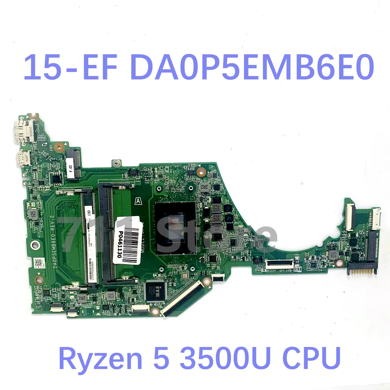 Carte mère d'ordinateur portable DA0P5FMB6A0 DA0P5FMB6A2 DA0P5EMB6E0 L87346-001 pour HP 15S-EQ 15-EF avec processeur R3 R5 R7 DDR4 100% testé