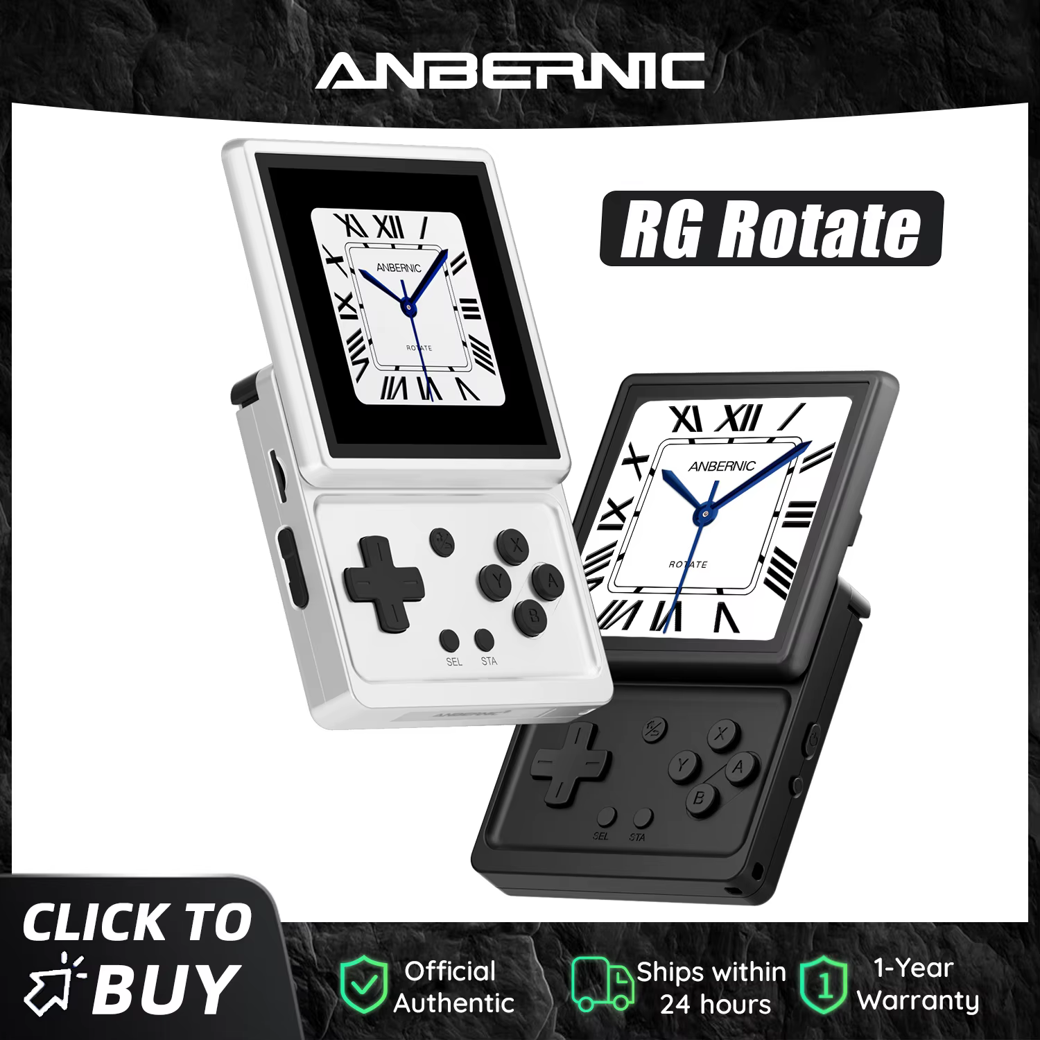 Console de jeu portable rétro Anbernic RG Rotate