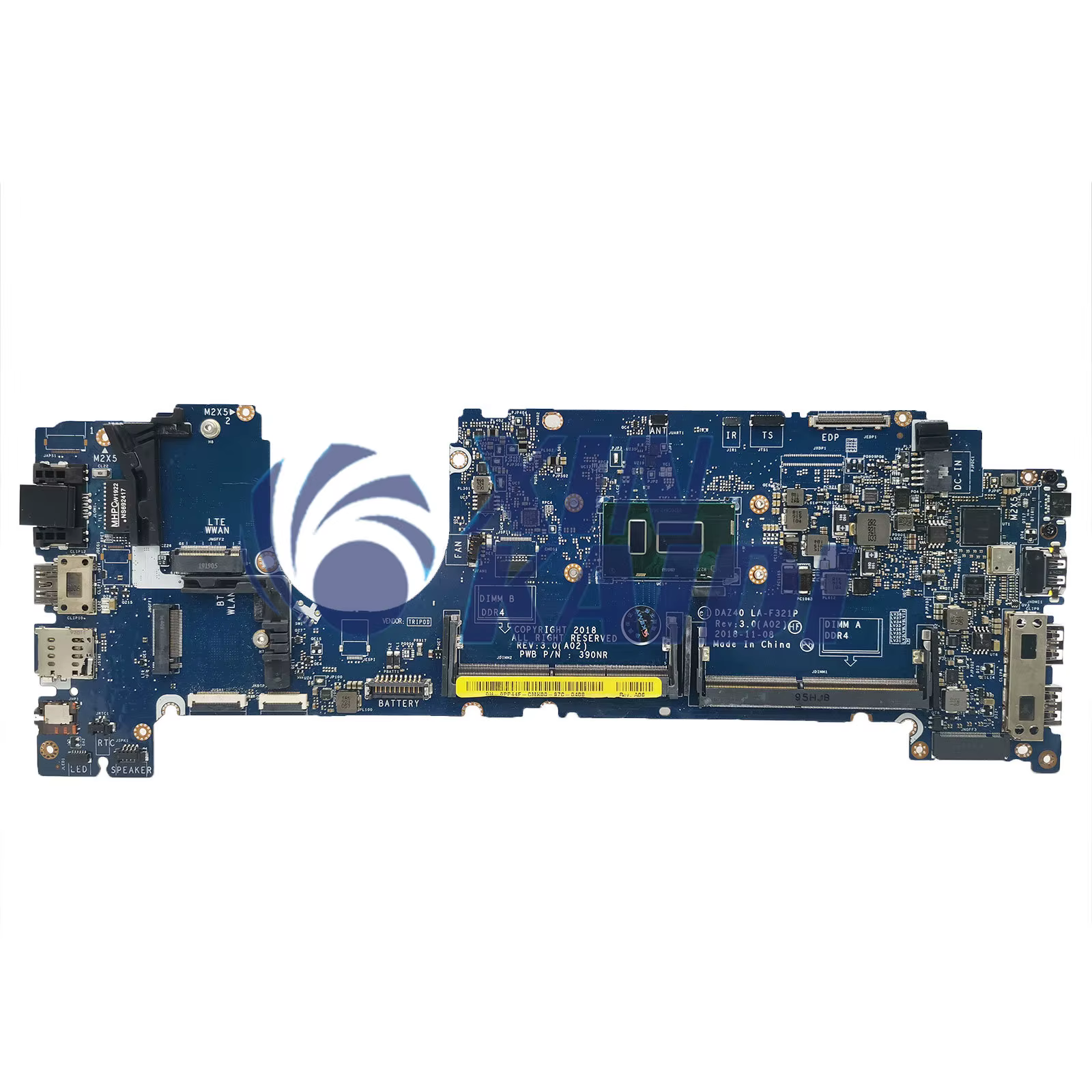 Ordinateur portable Carte mère pour Dell Latitude E7490 7490 LA-F3
