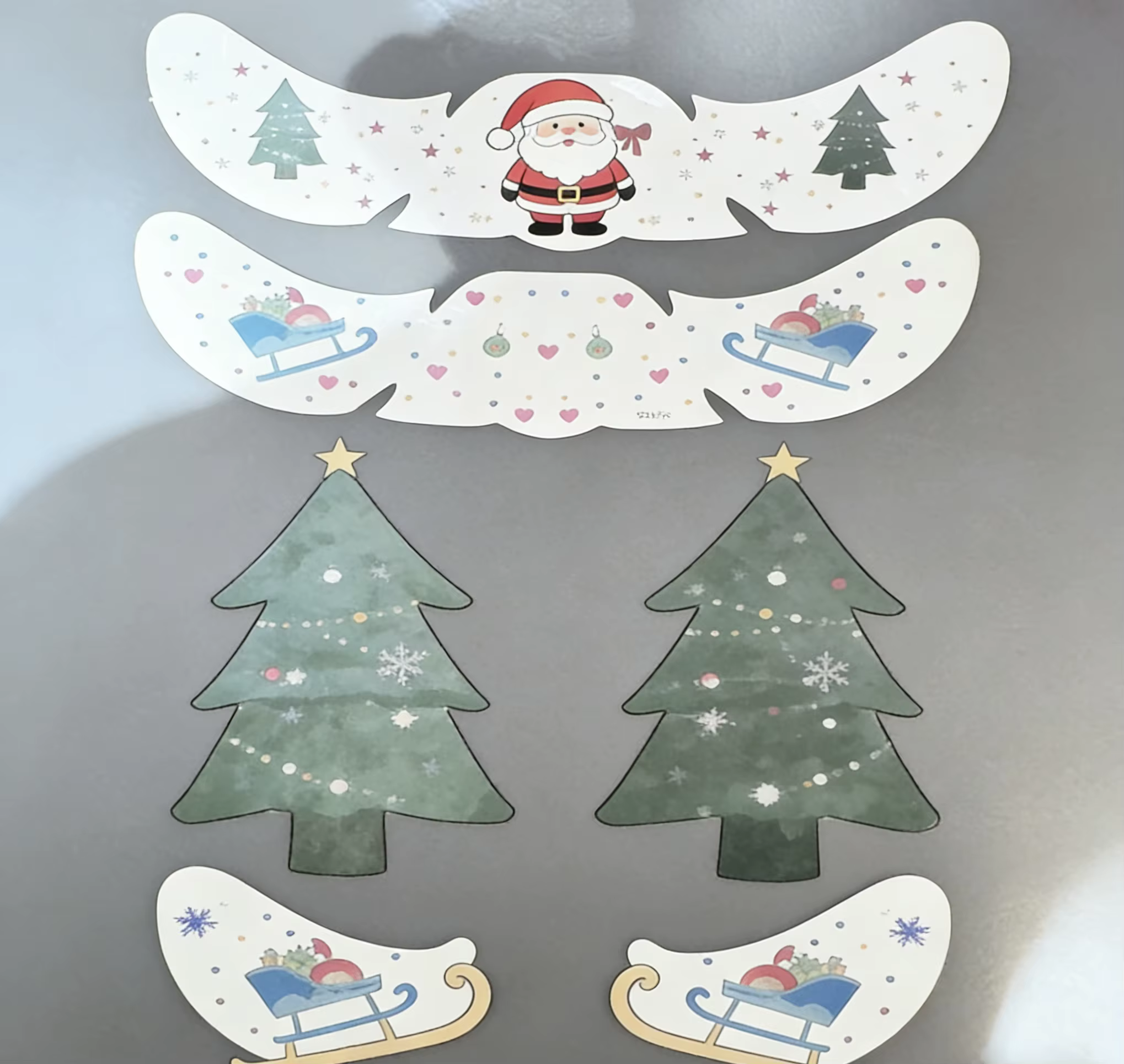 Autocollants personnalisés imperméables pour nouvel an, nouveau STYLE OT, autocollants festifs pour enfants