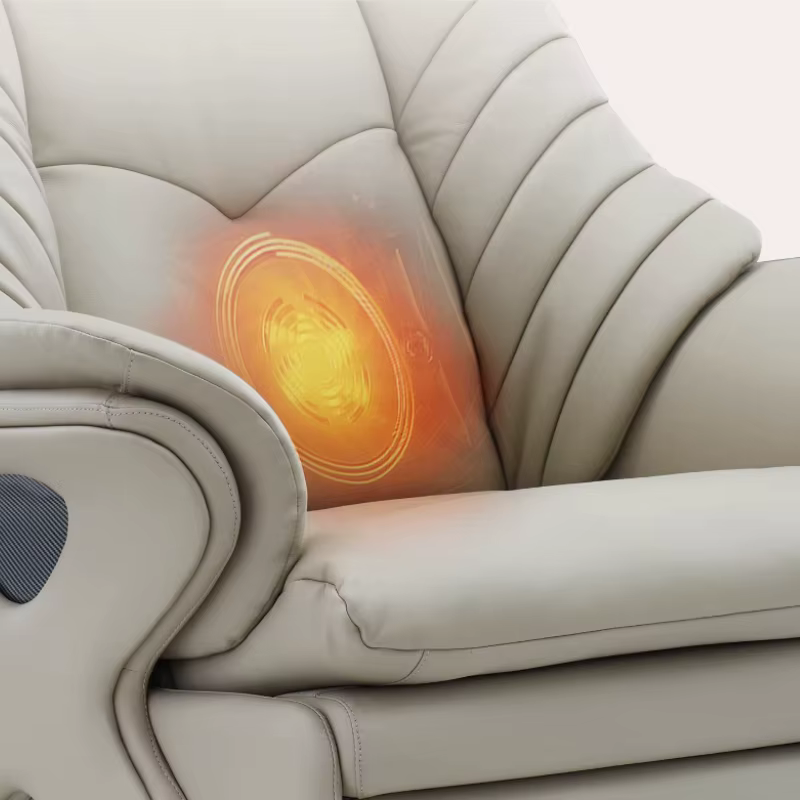 Fauteuil de bureau inclinable électrique avec grand dossier